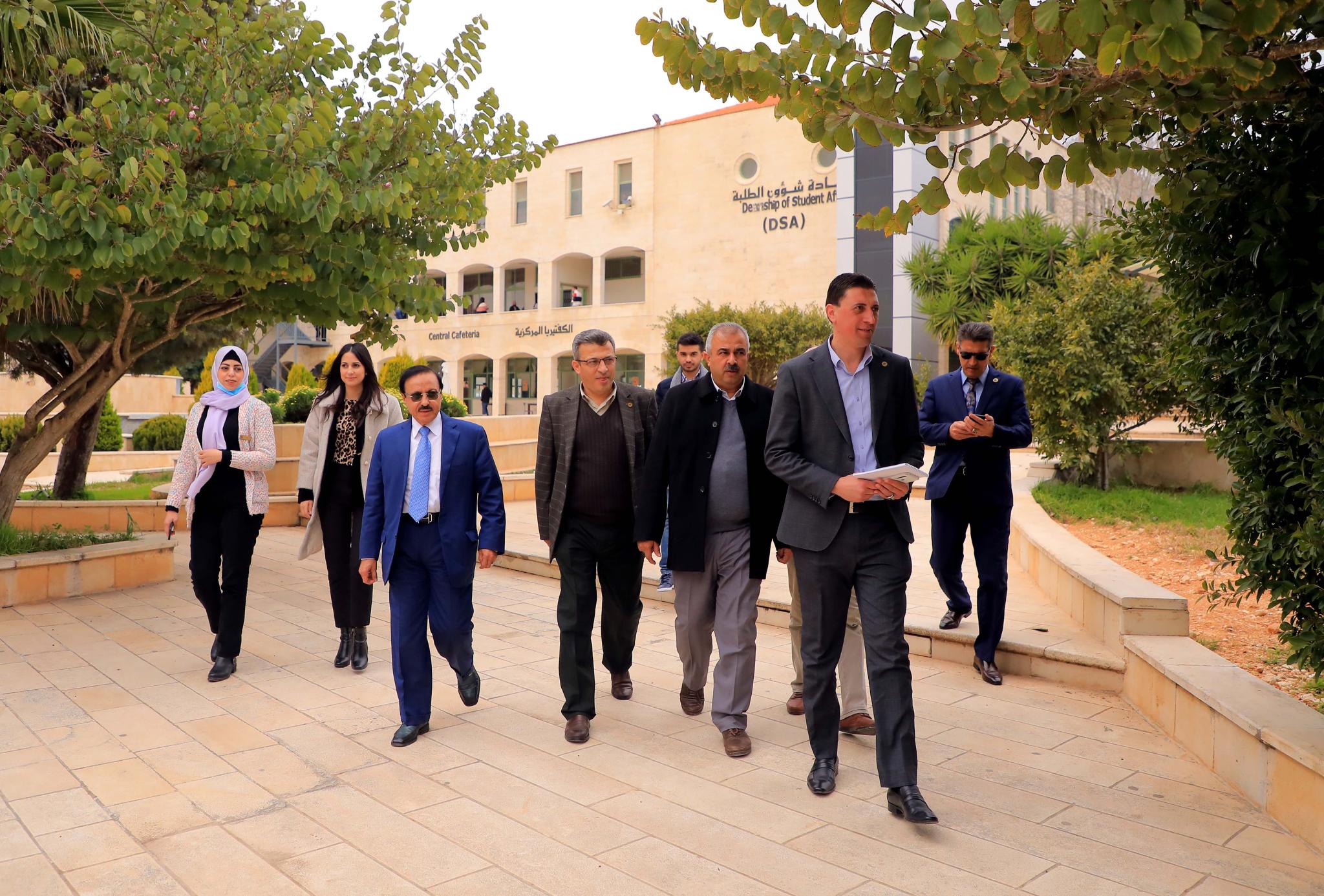 The Founding Chairman of the Board of Directors Visits AAUP- Jenin Campus to Check the Developmental Projects in the Campus