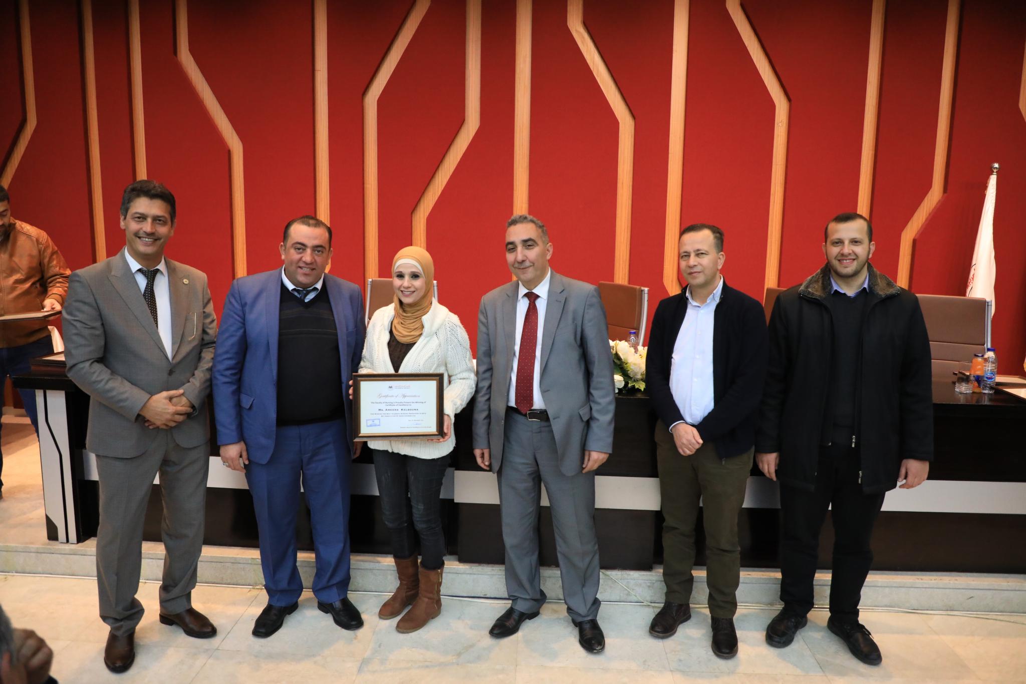 The honoring of the faculty and staff members of the Faculty of Nursing and the Faculty of Allied Medical Sciences for their efforts and hard work