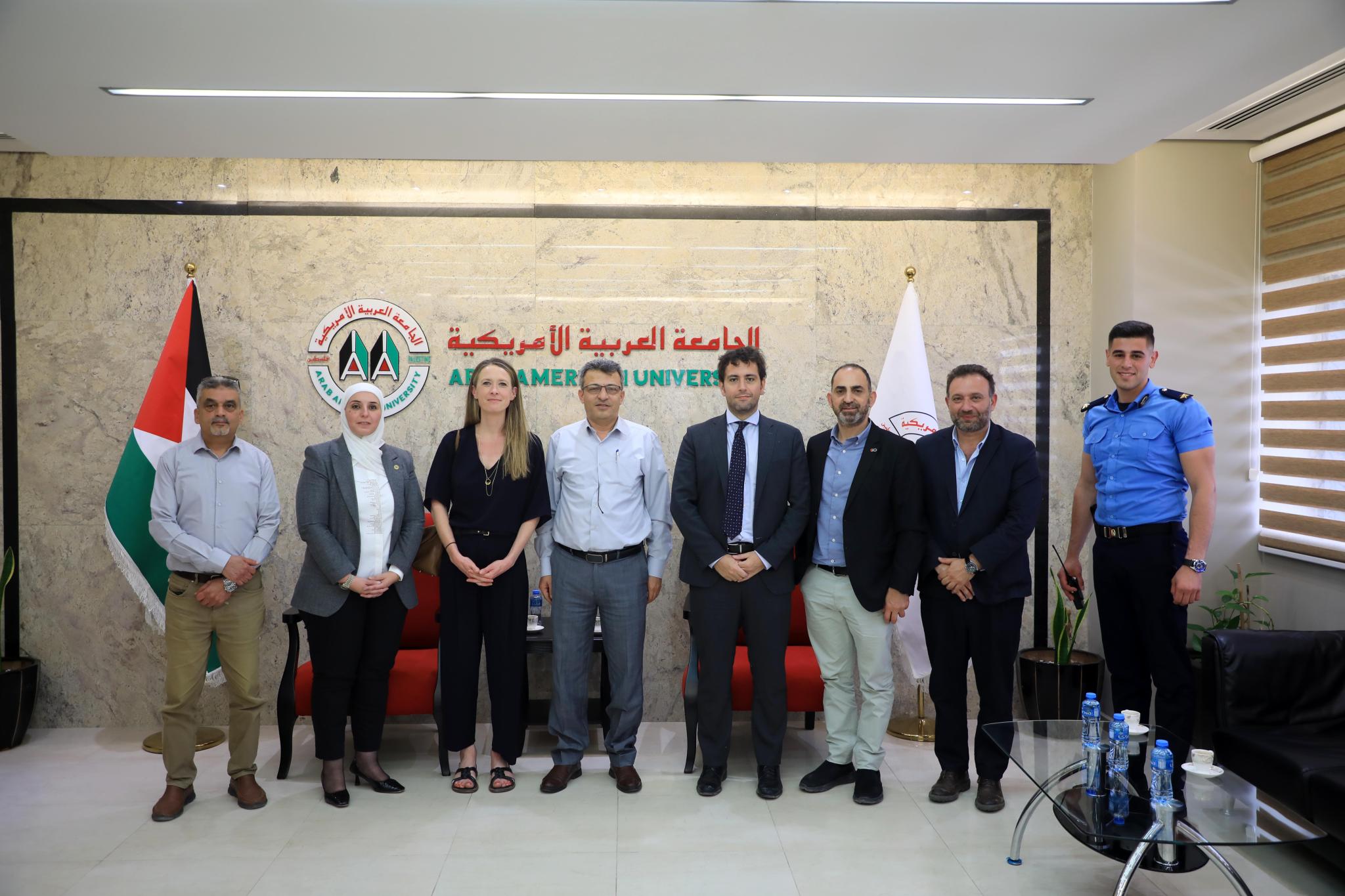 A European Union Delegation Visits AAUP and the Hassib Sabbagh IT Center of Excellence in Jenin