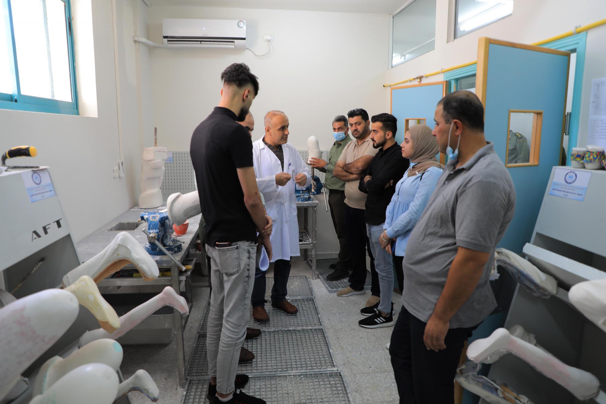The Faculty of Allied Medical Sciences in AAUP Visits Medical Organizations in Bethlehem to Discuss Training Opportunities for Prosthetics Program Students