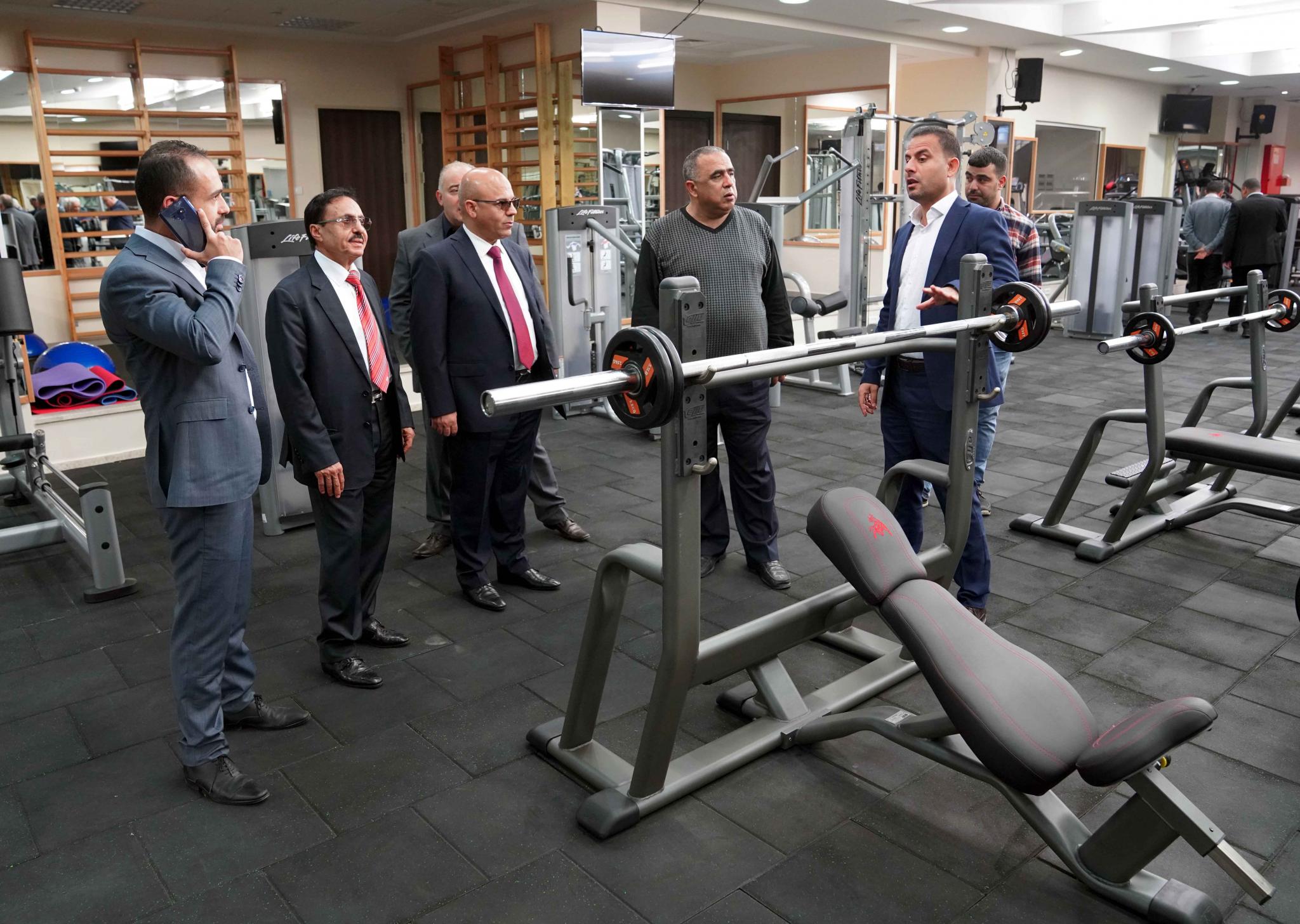 Dr. Yousef Asfour Chairman of the University's Board of Directors visits the University's development projects