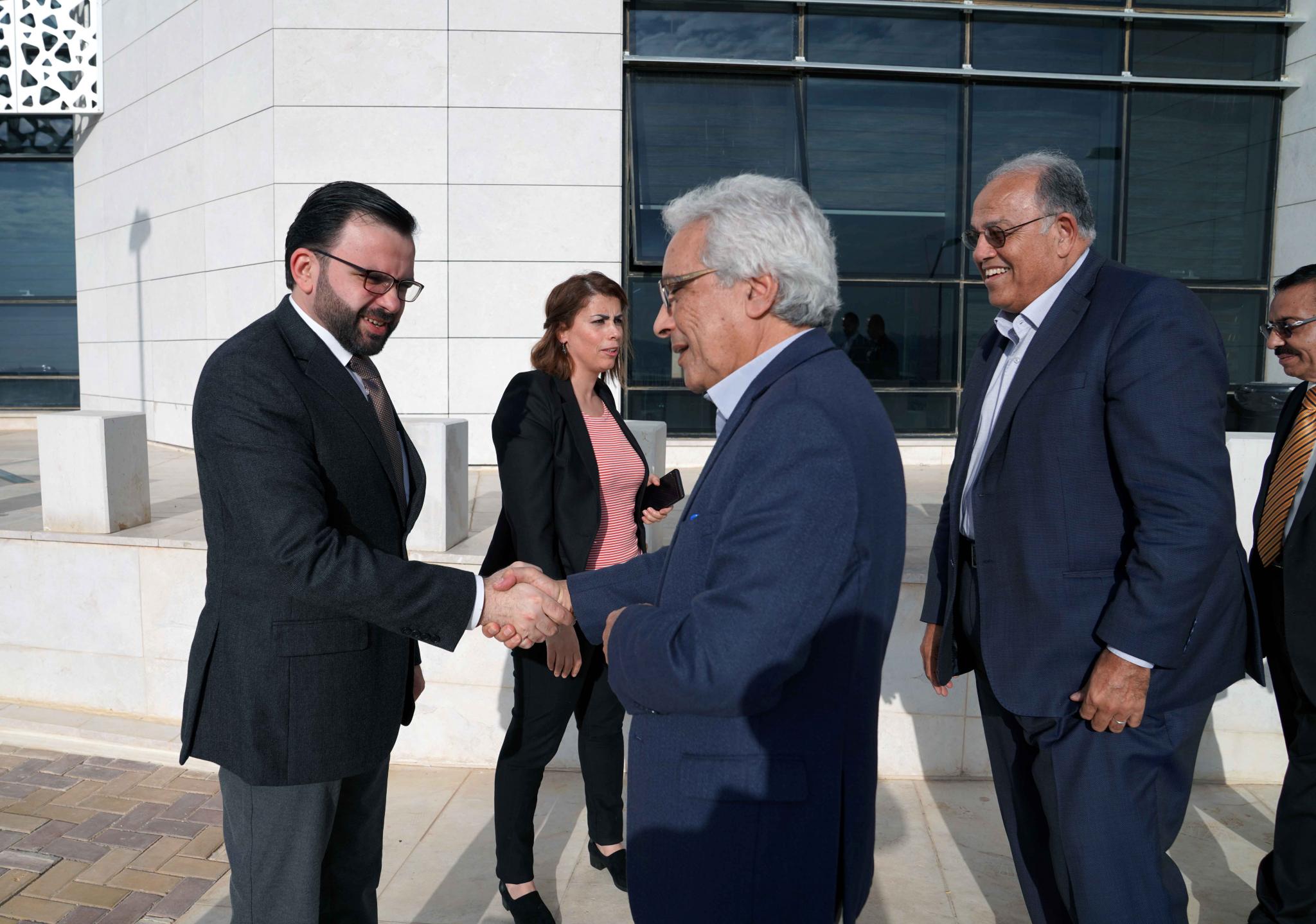 the visit of Minister of Culture Dr. Ihab Bseiso to the university