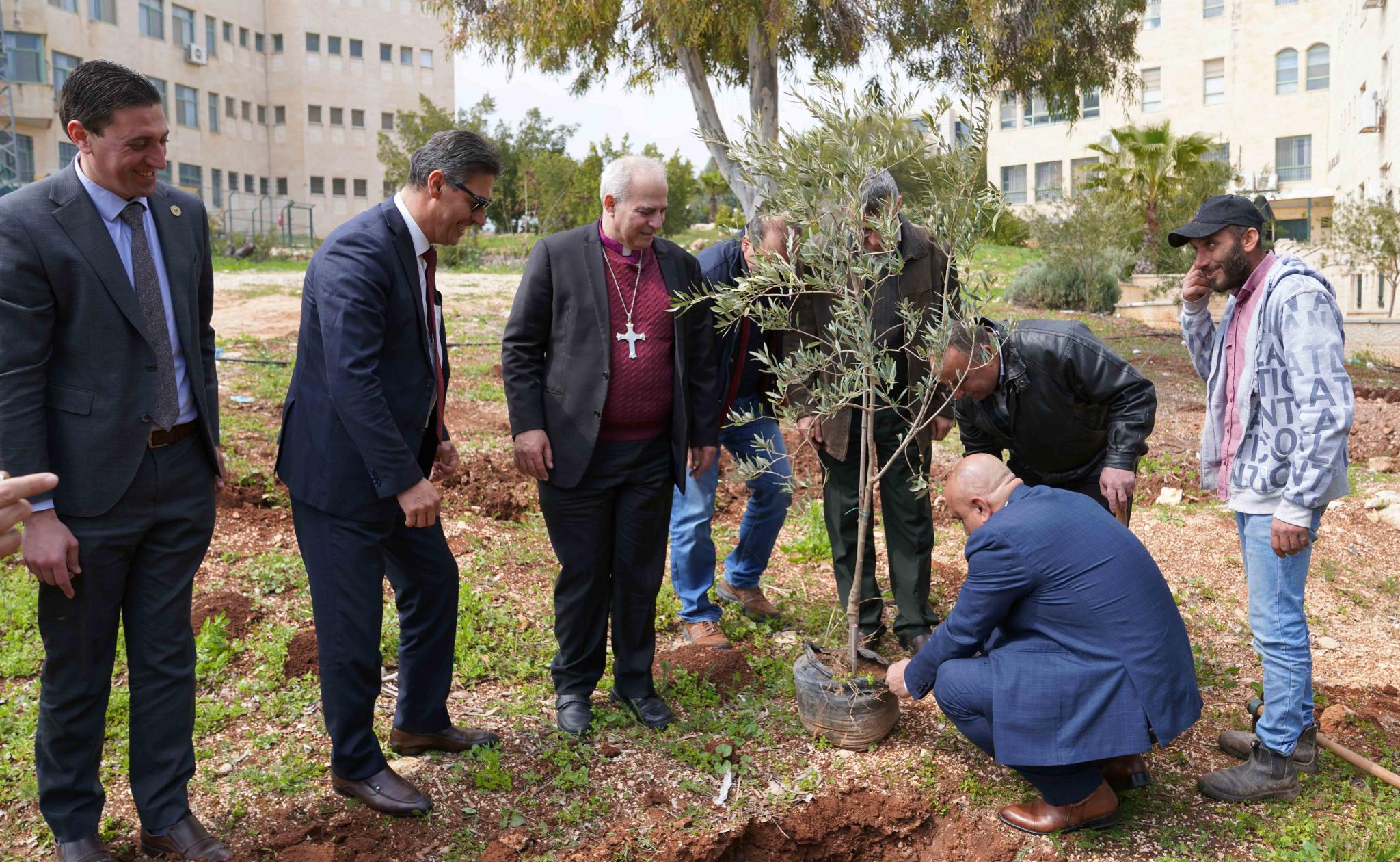 AAUP and the Evangelical Lutheran Church in Jordan and the Holy Lands Organizes a Campaign about "A Tree for Life" in the Memory of COVID-19 Victims
