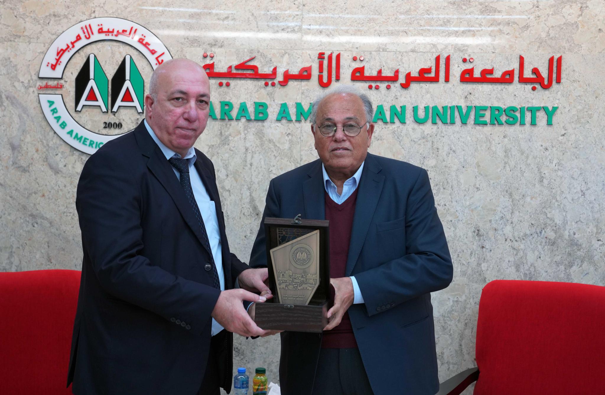 Major-General Abdelqader Taamari- the Director General of Preventive Security Visits Arab American University
