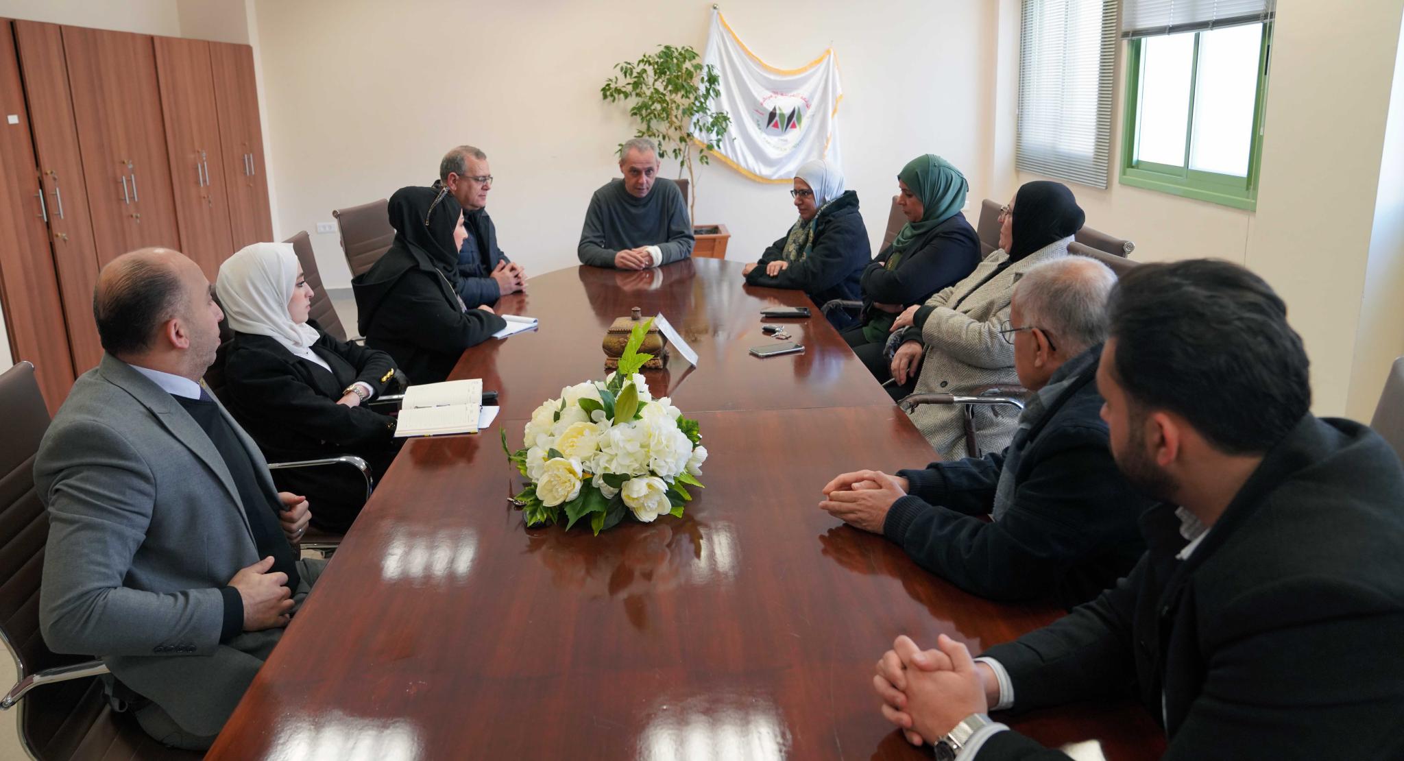 A Delegation from Jenin Governorate Visits the Arab American University