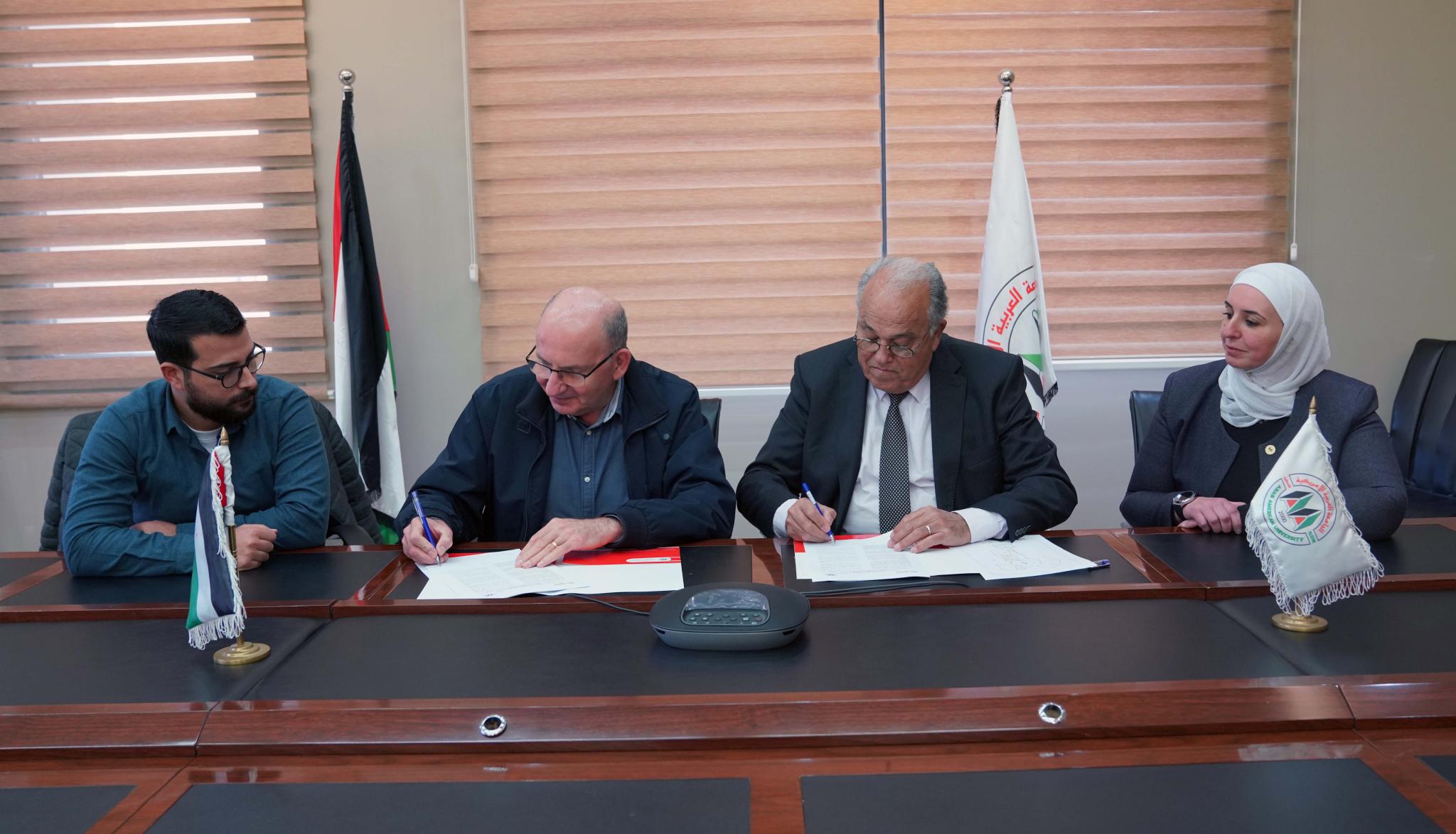 The Arab American University and Alpha Omega Engineering Company Sign a Cooperation Agreement