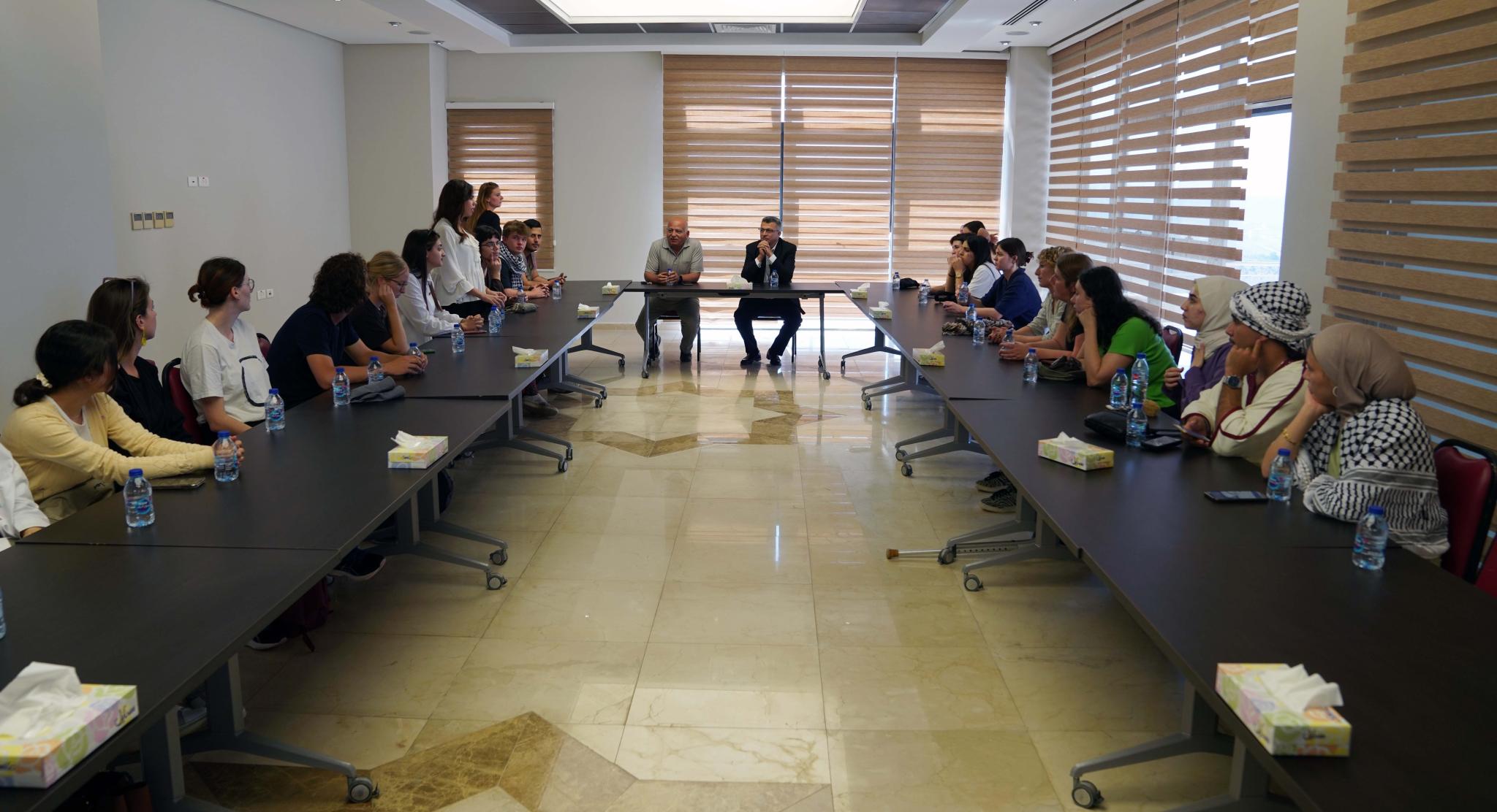 A Student Delegation from the University of Louvain, Belgium, Visits AAUP
