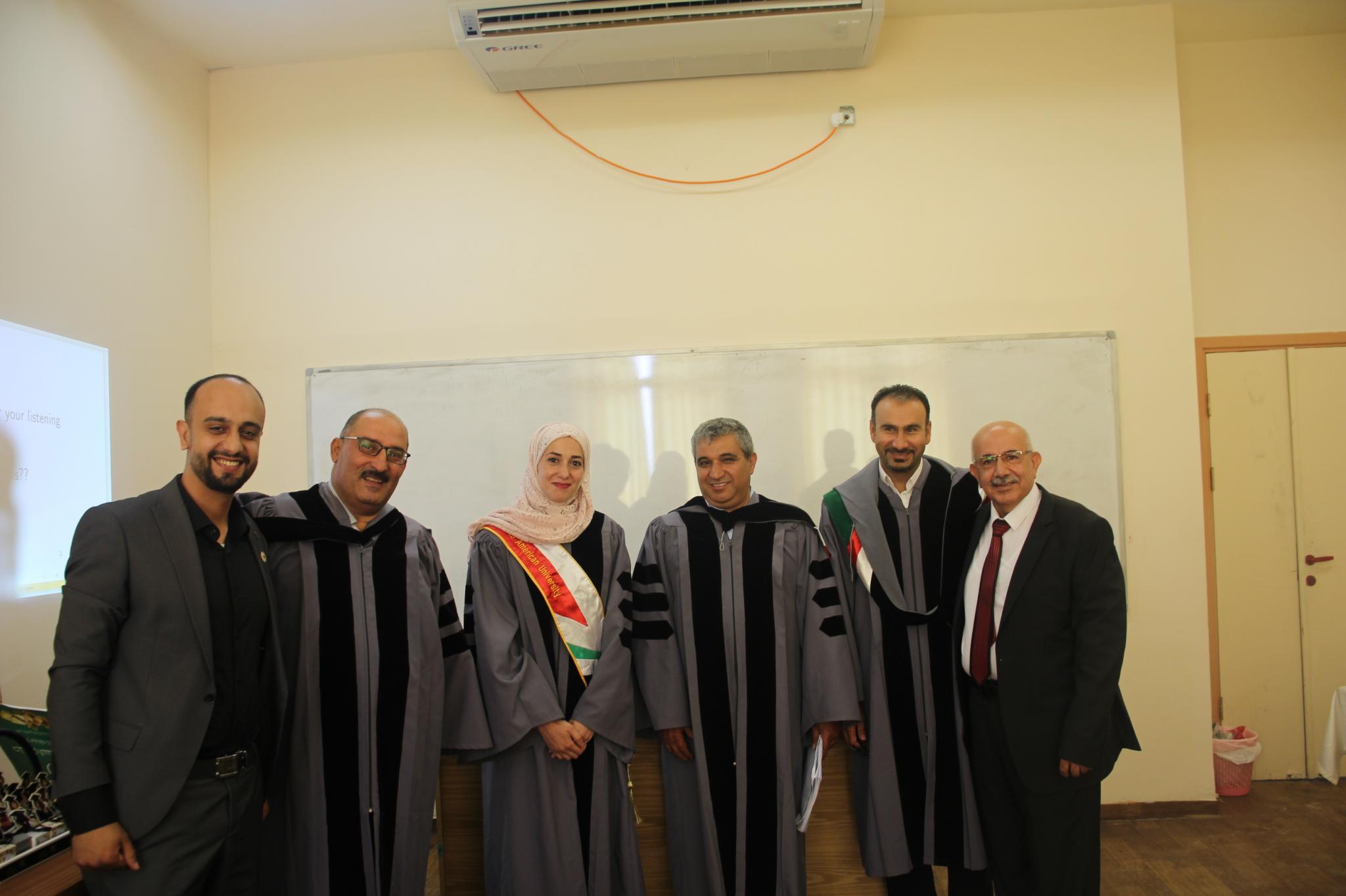 Faculty of Graduate Studies Granted Sajeda Fraihat the Master’s Degree in Applied Mathematics