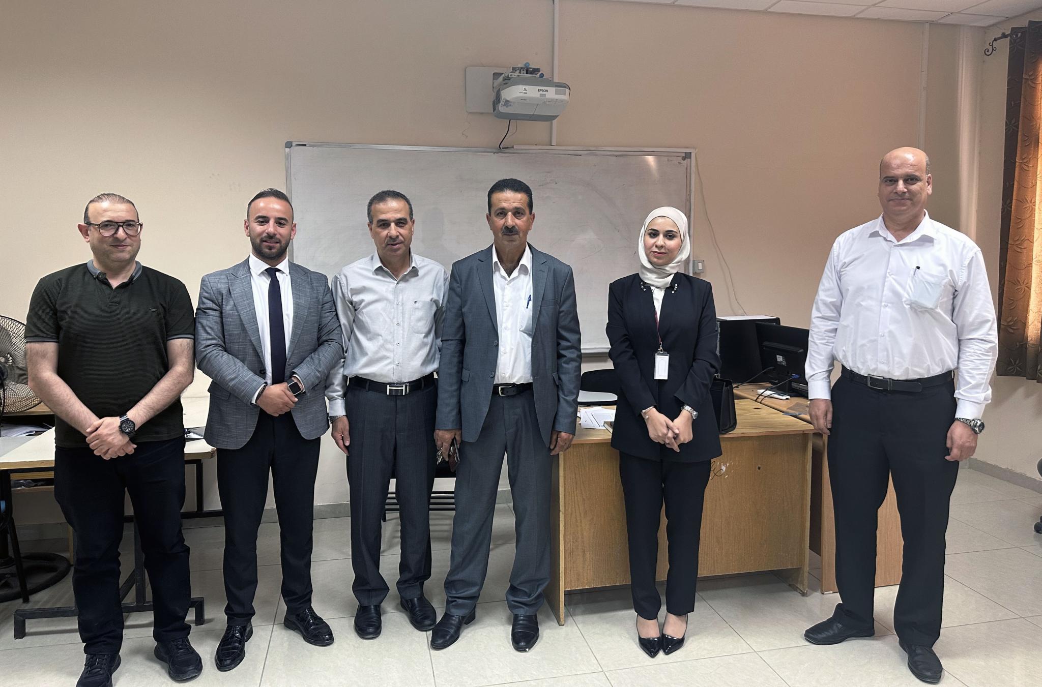 Hassib Sabbagh Information Technology Center of Excellence at the Arab American University and Safa Bank Discuss Ways of Joint Cooperation