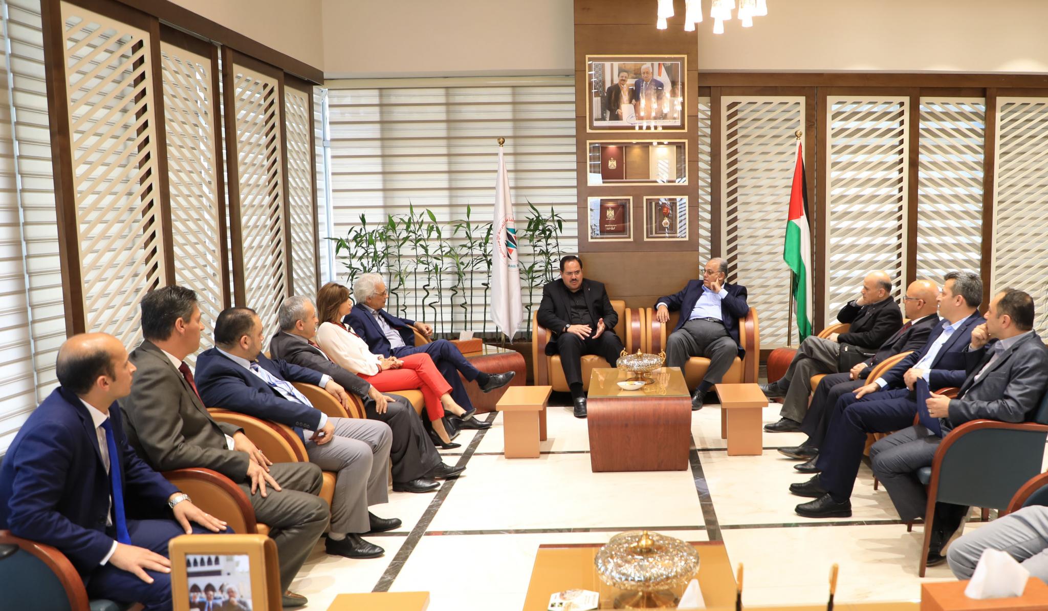 The University Honors Dr. Sabri Saidum for His Efforts in Develop the Education Sector in Palestine