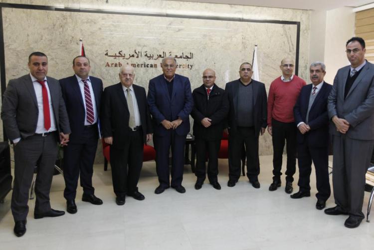 HEAD OF THE AUNTI-CORRUPTION COMMISSION RAFEEQ AL-NATSHEH VISITS THE UNIVERSITY
