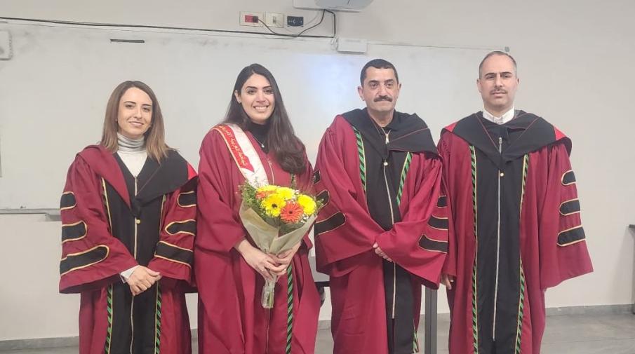 Defense of a Master’s Thesis by Rawan Obaid in the Molecular Genetics and Genetic Toxicology Program
