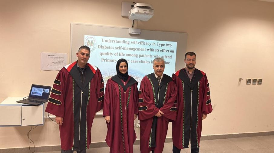 Defense of A Master’s Thesis in the Adult Medical Surgical Nursing Program by Researcher Romance Shtayyeh