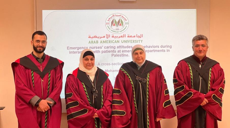 Defense of a Master’s Thesis by Mohammad Alawni in the Emergency Nursing Program