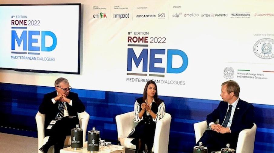 حوارات روما المتوسطية 2022 بمشاركة الدكتورة دلال عريقات