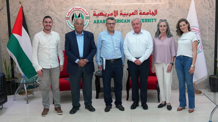 شبكة قدرة من الداخل الفلسطيني تزور الجامعة العربية الأمريكية لبحث إمكانية التعاون