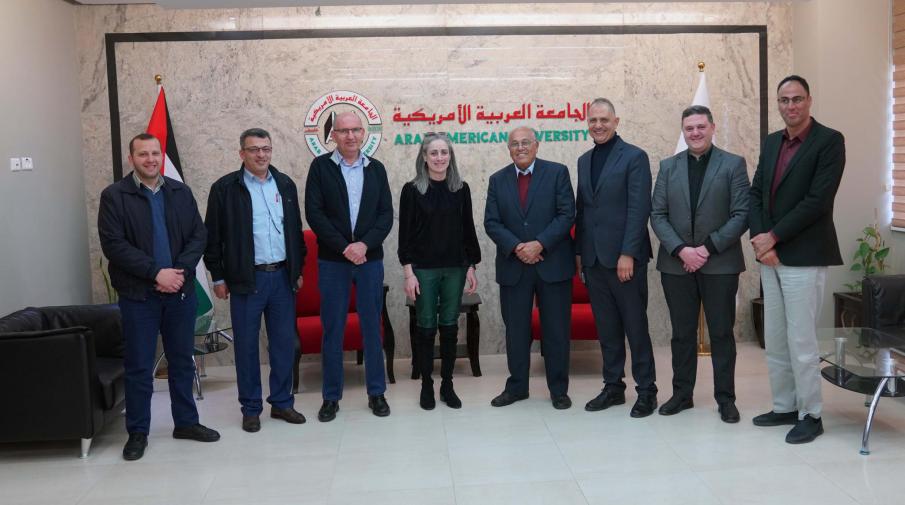 بحث إمكانية التعاون بين الجامعة العربية الأمريكية وشركة ألفا أوميجا في الداخل الفلسطيني