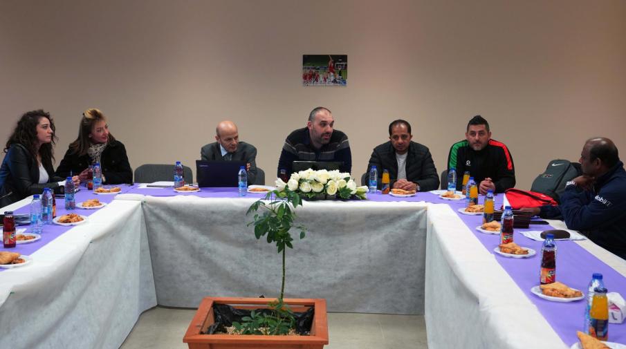 A Meeting before the International Basketball Game in AAUP
