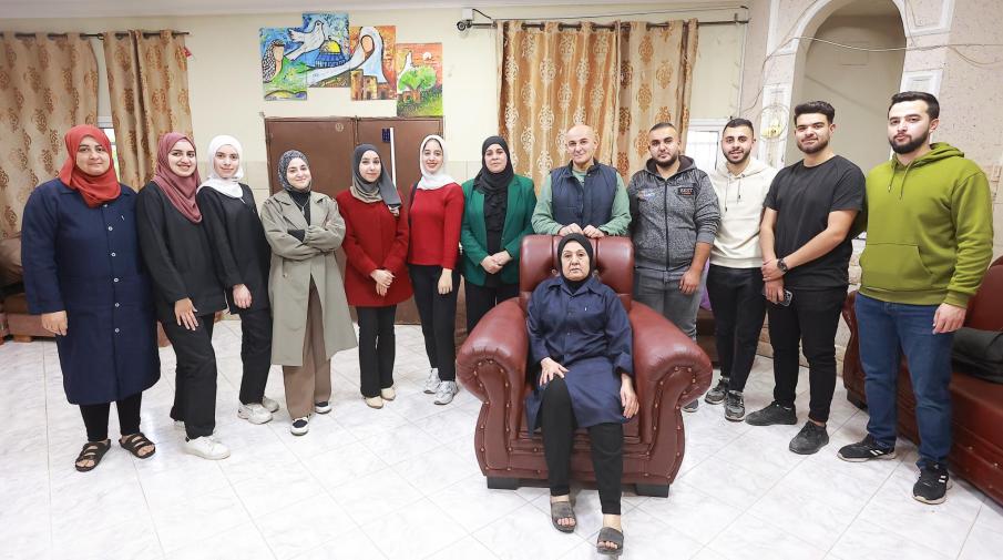 The Arab American University Holds a Ramadan Iftar at the Nursing for Seniors Home Association in Jenin