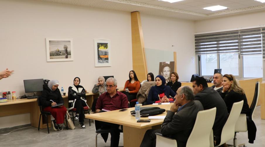 The Conflict Studies Research Center at the Arab American University Holds a Training Workshop for Graduate Students