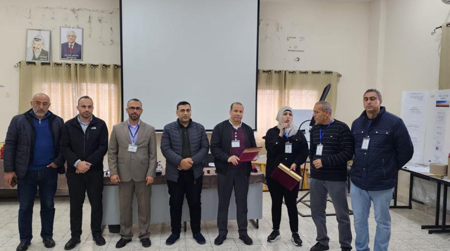 AAUP Academics Participate in Evaluating Student Projects in the Schools of the Directorate of Education in Jenin