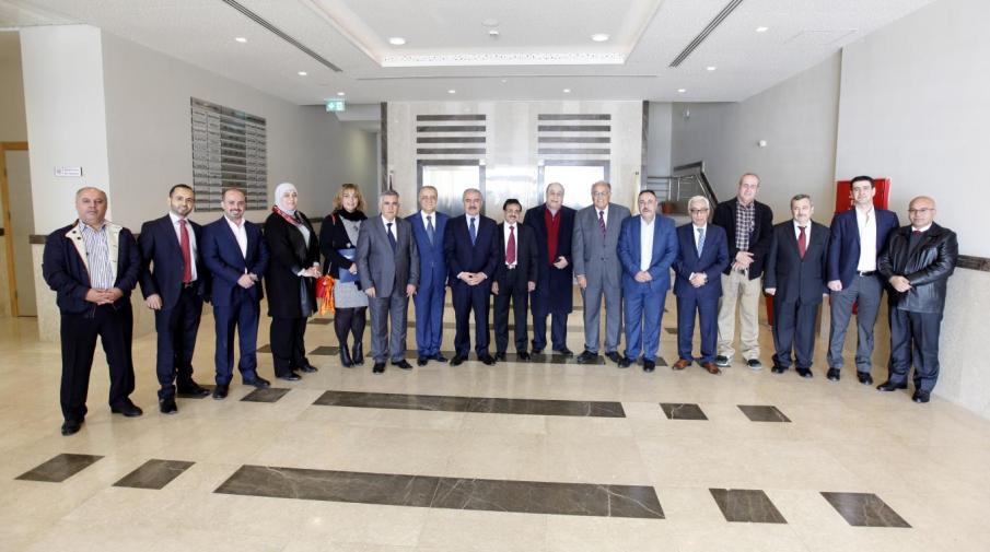 The university Board of Trustees during their periodic meeting