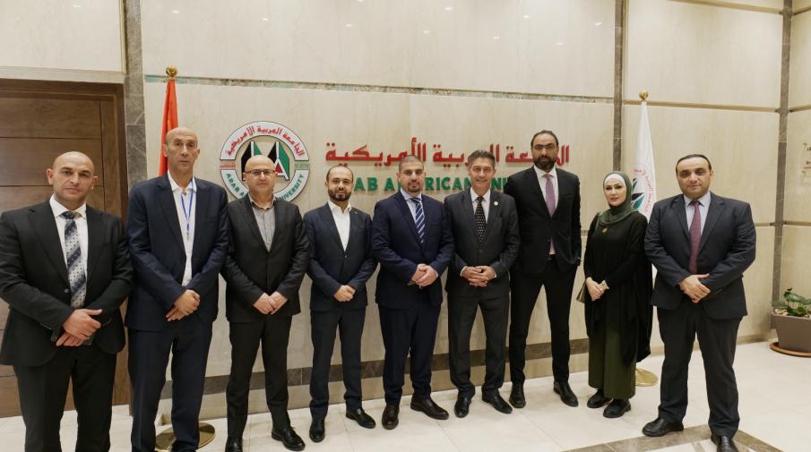 AAUP Hosts the President and Members of the Bar Association on the Sidelines of Holding the Legal Practice Exam on its Campus in Ramallah