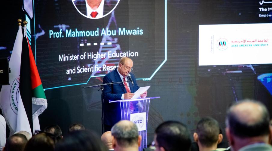 The Speech of His Excellency the Minister of Higher Education and Scientific Research, Prof. Dr. Mahmoud Abu Mowais, at the First International Conference on Digital Transformation