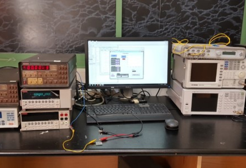 Keithley 235 voltage source, Keithley 2481 picoammeter_Keithley 6400 source meter and Keithley 2015 multimeter