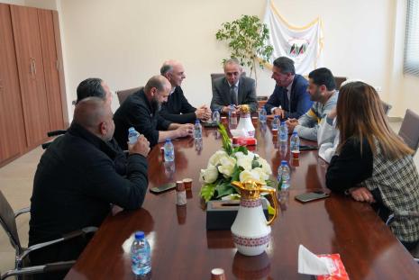 AAUP Receives A Delegation from Bethlehem Arab Society for Rehabilitation