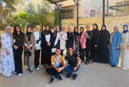 الجامعة تنظم نشاطات اجتماعيا في جمعية بيت المسنين بمدينة جنين 