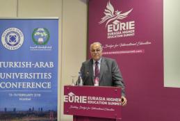 From the University President Prof. Dr. Ali Zeidan Abu Zuhri participation in the 13th joint meeting for Arab universities and Turkish universities