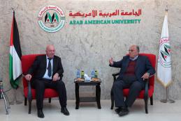 Major-General Abdelqader Taamari- the Director General of Preventive Security Visits Arab American University