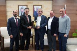 A Delegation from the Arab American University Visits the Minister of Local Government to Follow Up the Establishment of GIS Units in Municipalities