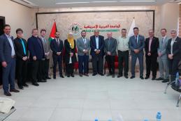 The University President Receives an Academic and Student Delegation from Shenandoah University, USA
