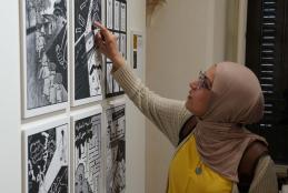 طلبة من الجامعة يشاركون في معرض الكومكس الفلسطيني الأول بعنوان "عمارة 48"