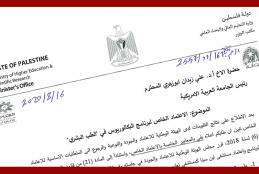 The Accreditation Letter of the Bachelor in Medicine Program in Arab American University