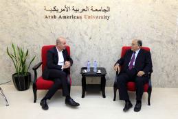 Part of the Mahmoud Abbas Foundation CEO Mr. Jamal Hadad visit