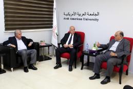 Welcoming the Palestinian Bar President in the Northern district Mr. Khalid Zoubi