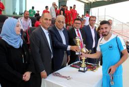 The Final Match of Palestinian Universities Football Championship