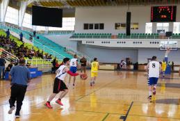 A Basketball Match Between Arab America University and Al-Najah University in the Universities League