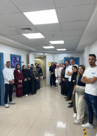 طلبة التصوير الطبي في الجامعة العربية الأمريكية يزورون قسم الطب النووي في مستوصف الرحمة بنابلس