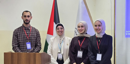 طلبة الهندسة في الجامعة العربية الأمريكية يحصدون المركز الأول في مؤتمر بحثي بجامعة القدس