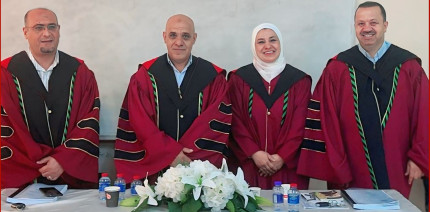 الباحثة دليلة الشوملي تناقش رسالة ماجستير في القانون المدني