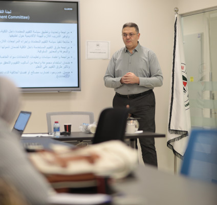 ورشة عمل حول لجان العمل في كلية التمريض بالجامعة العربية الأمريكية