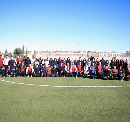 الجامعة العربية الامريكية تستضيف مدرسة دير اللاتين في يوم رياضي وتعريفي بالجامعة