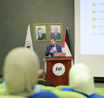 الجامعة العربية الأمريكية حرم رام الله تنظم ورشة متقدمة في جودة التعليم لتخصصات الأعمال