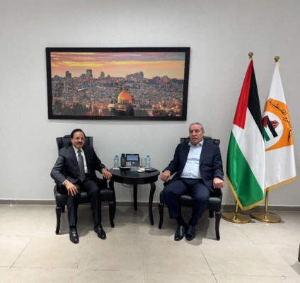 رئيس مجلس إدارة الجامعة العربية الأمريكية يبحث مع نائب رئيس دولة فلسطين دعم طلبة غزة والداخل