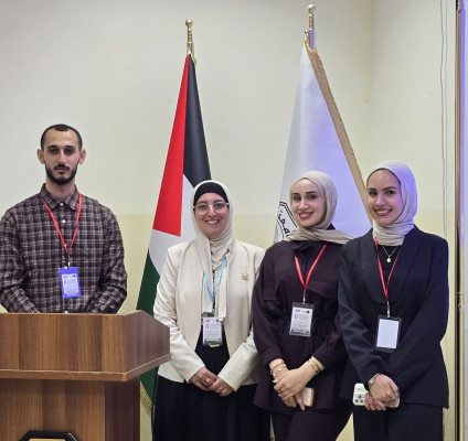 طلبة الهندسة في الجامعة العربية الأمريكية يحصدون المركز الأول في مؤتمر بحثي بجامعة القدس