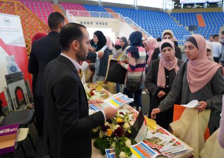 The University Hosts Palestinian Universities on the Guidance Day for "Al-Injaz" High School Students